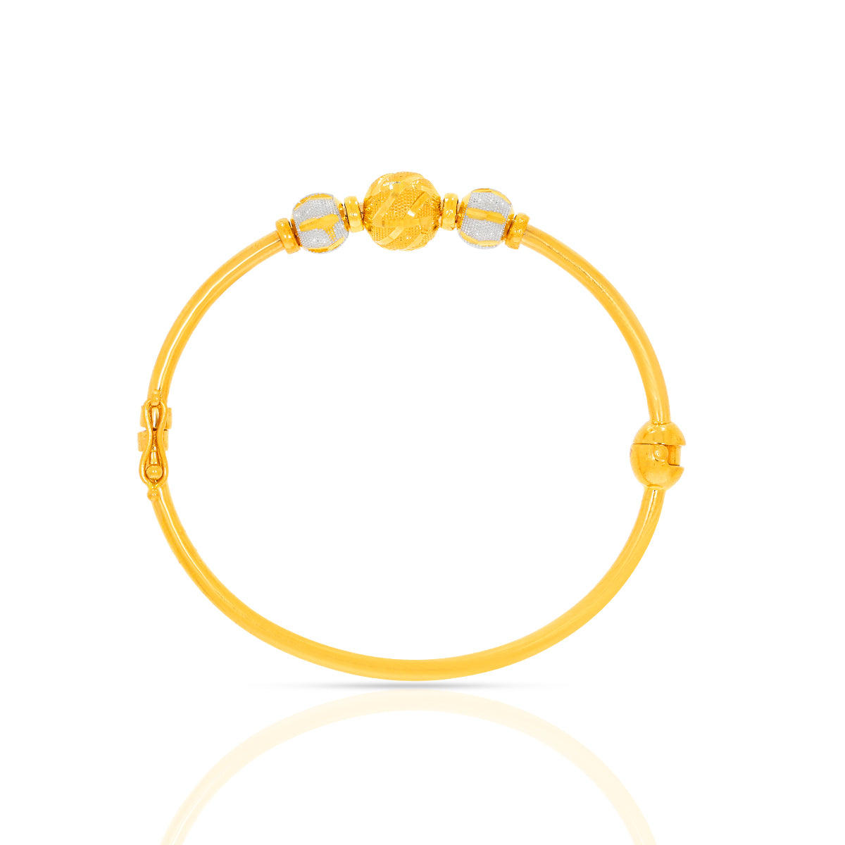 Glosy Orbs Gold Bracelet