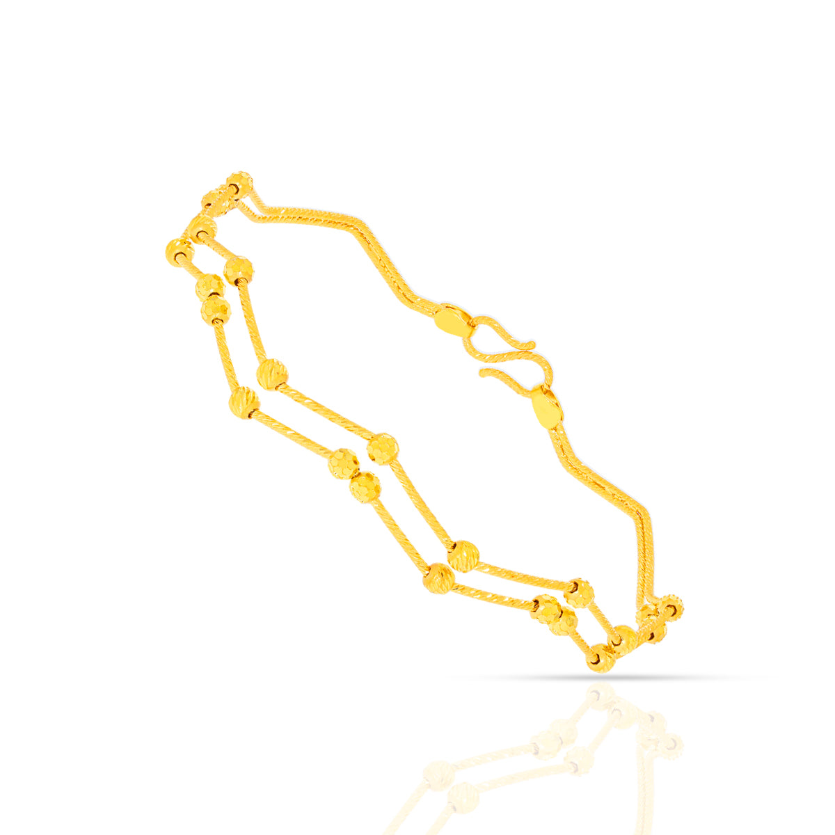 Gracile Wavy Gold Bracelet