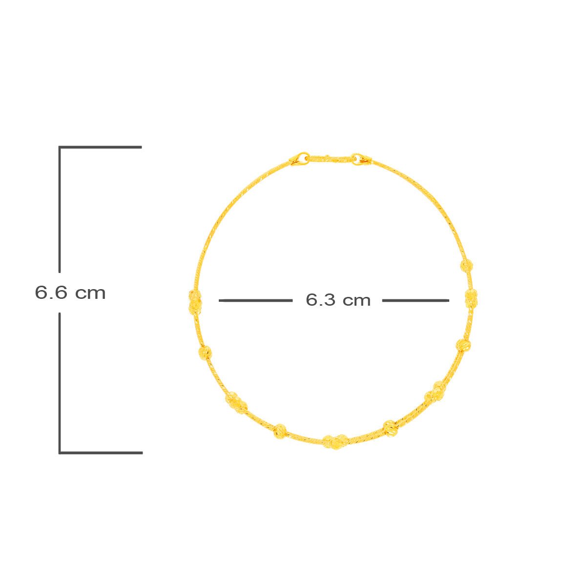 Gracile Wavy Gold Bracelet