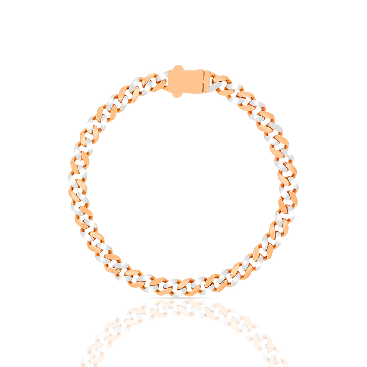 Vigorous Edge 18K Gold Bracelet for Men