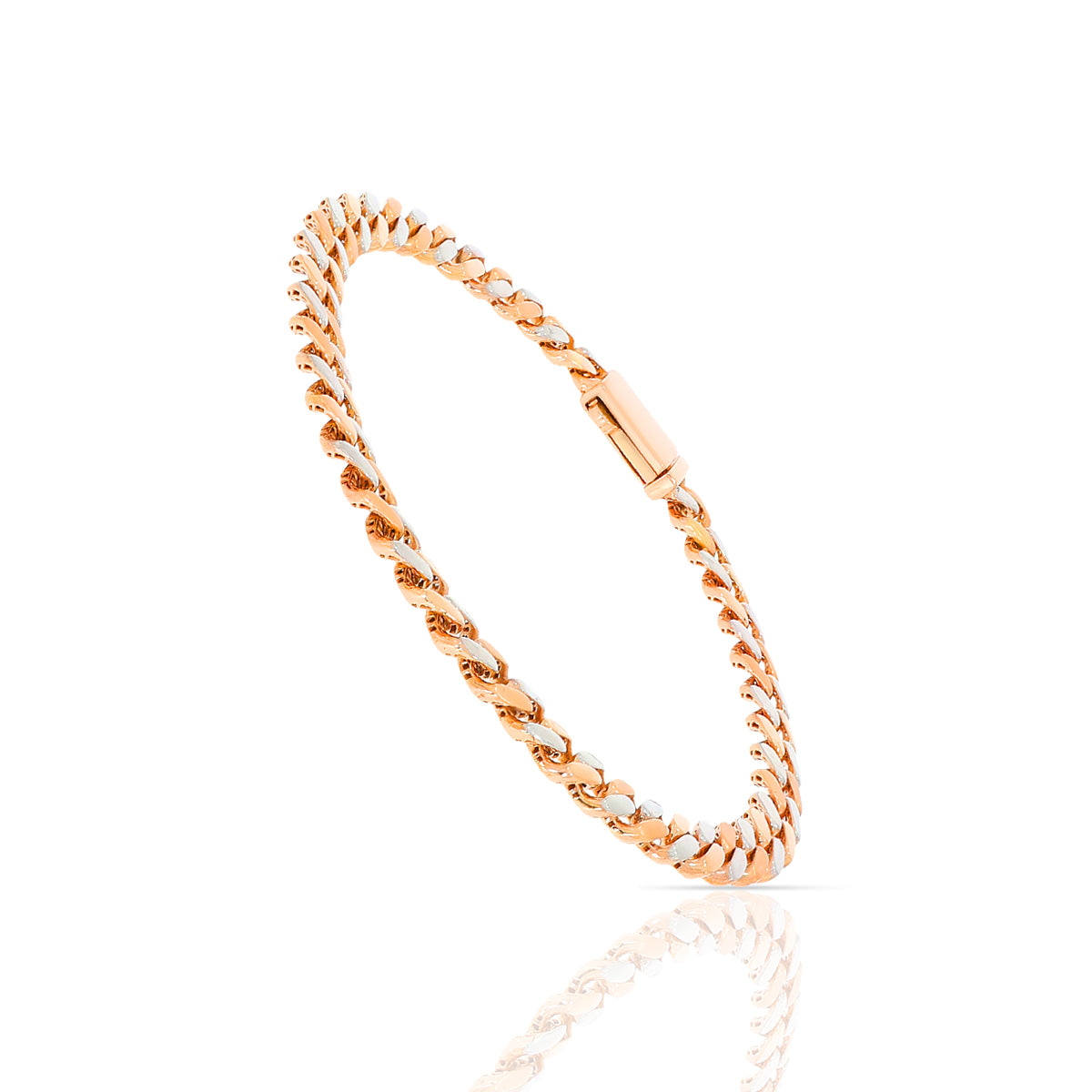 Vigorous Edge 18K Gold Bracelet for Men