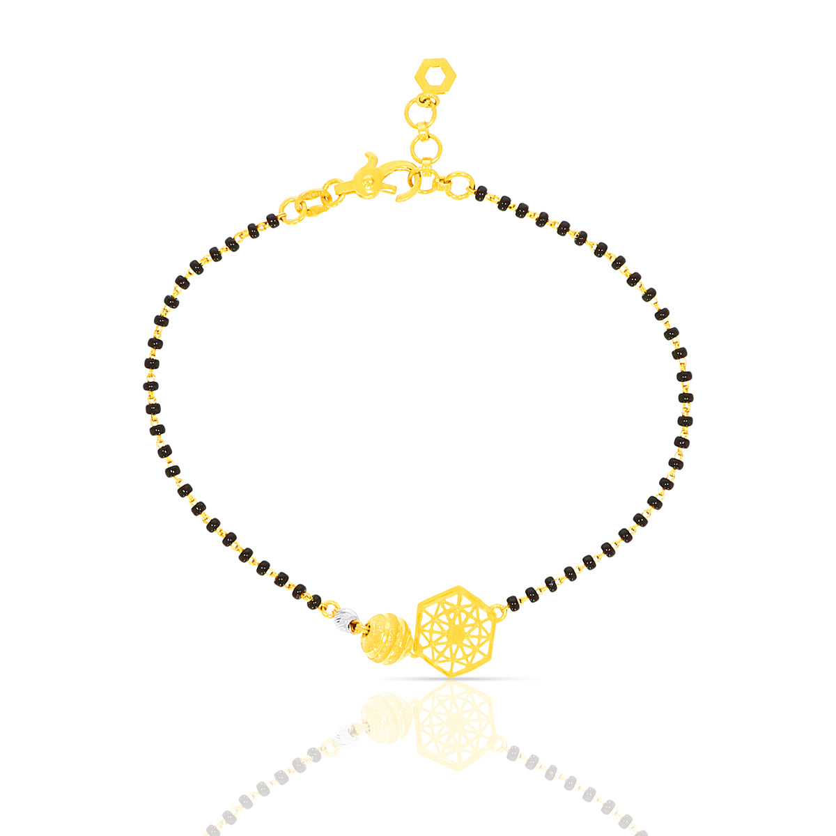 Heartfelt Harmony Gold Mangalsutra Bracelet