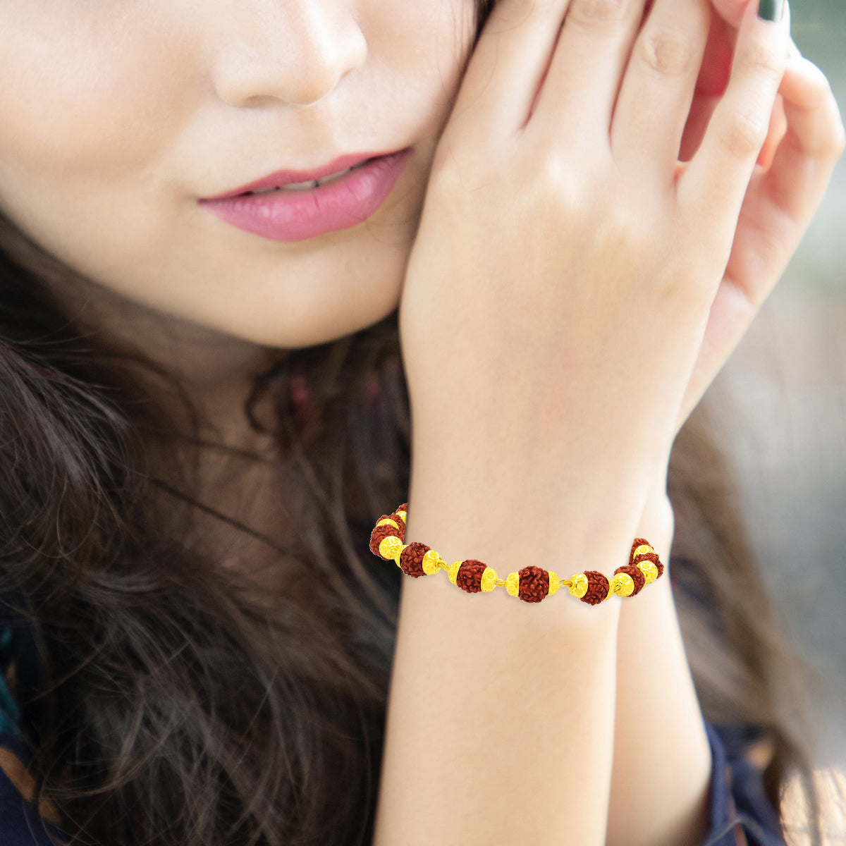 Scared Beads Gold Bracelet