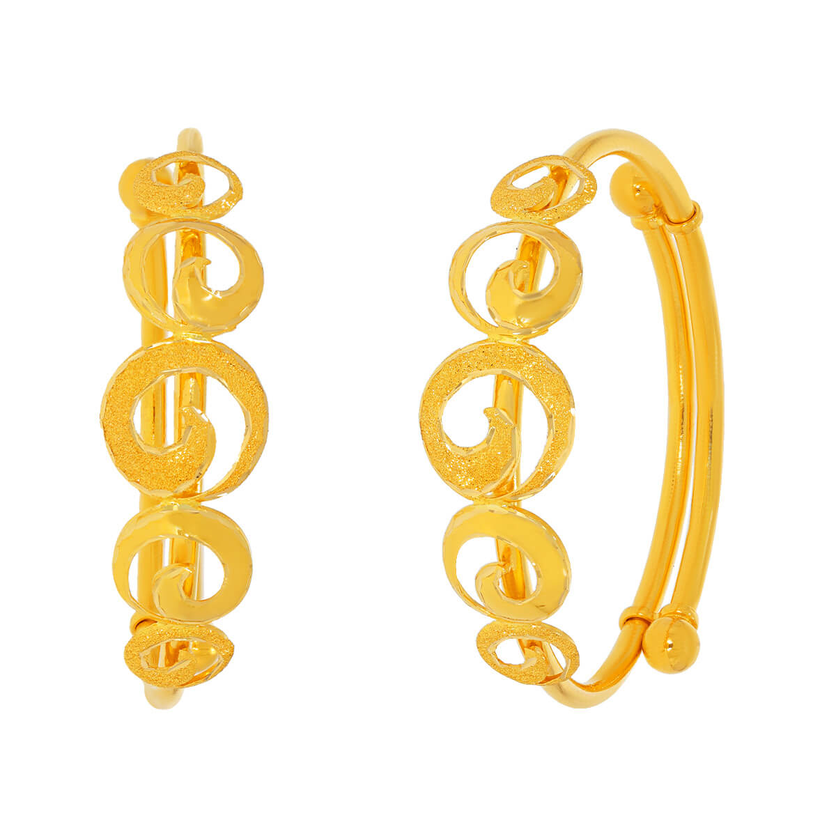 Spiral Elegance Gold Kadli