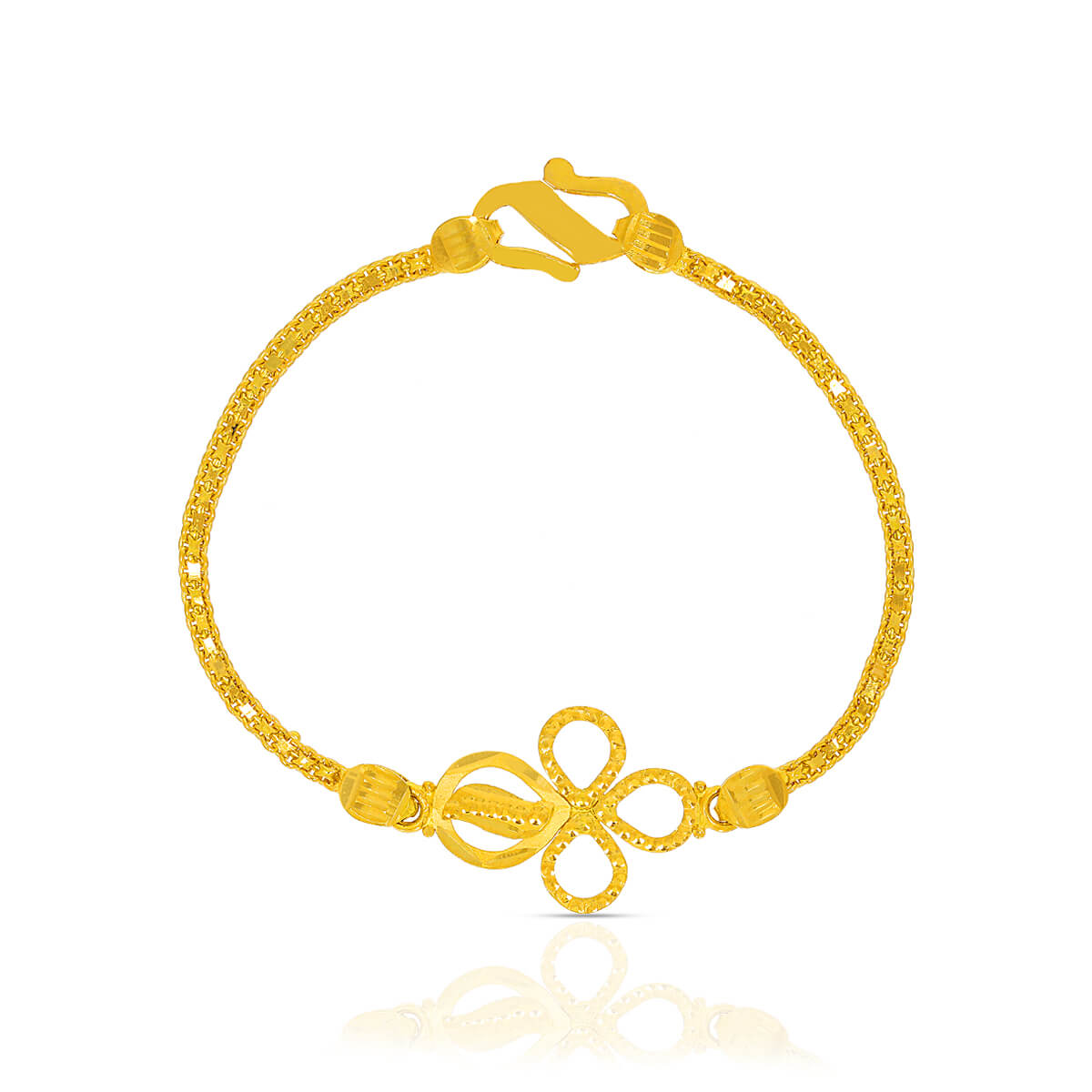 Adorable Clover 22K Gold Bracelet for Kids