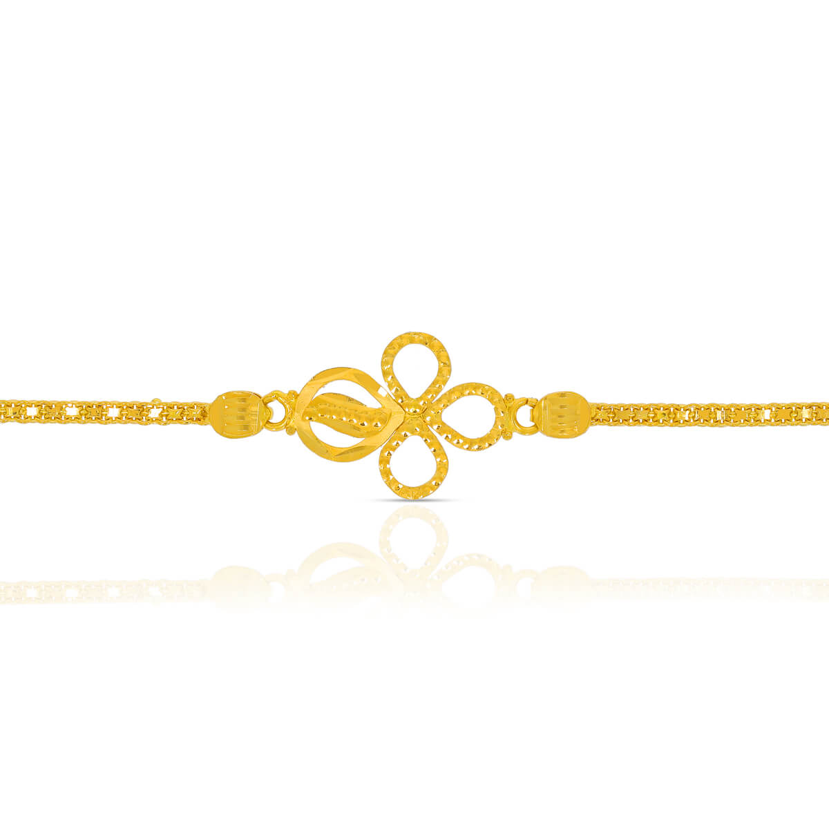 Adorable Clover 22K Gold Bracelet for Kids
