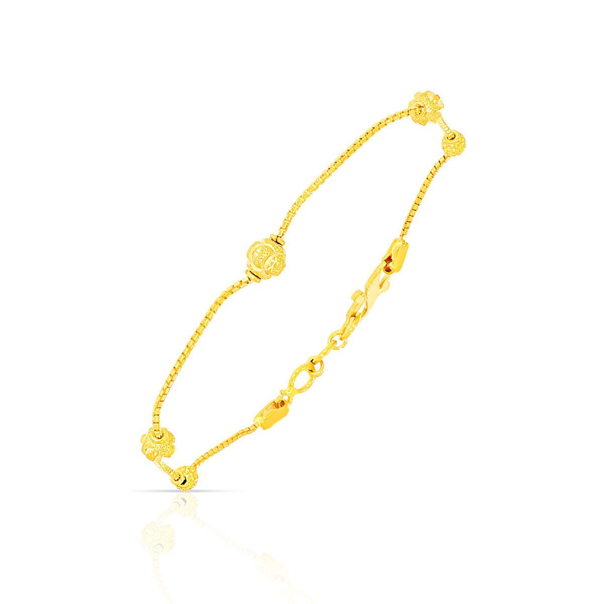 Minimalist Stylish 22Kt Gold Bracelet