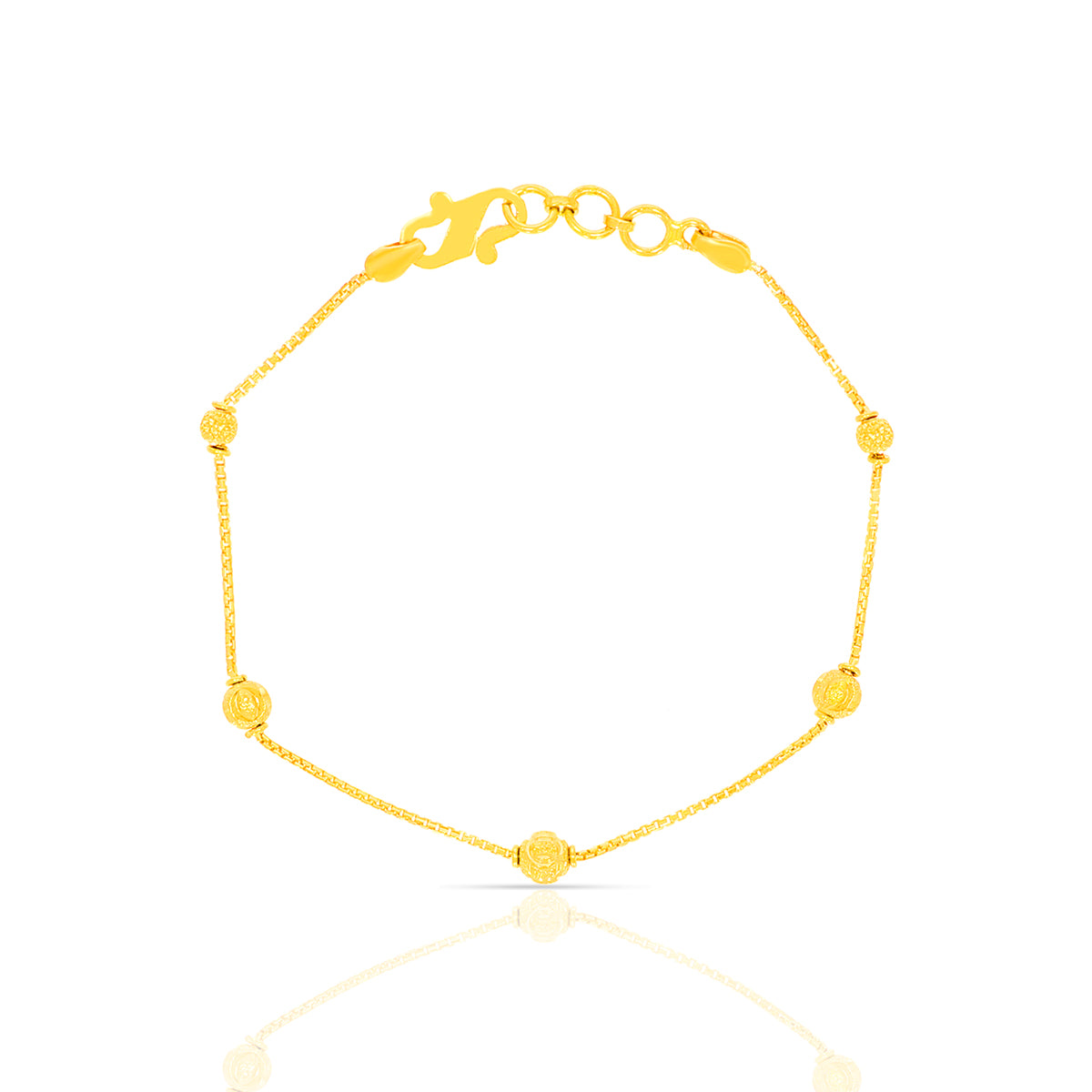 Minimalist Stylish 22Kt Gold Bracelet