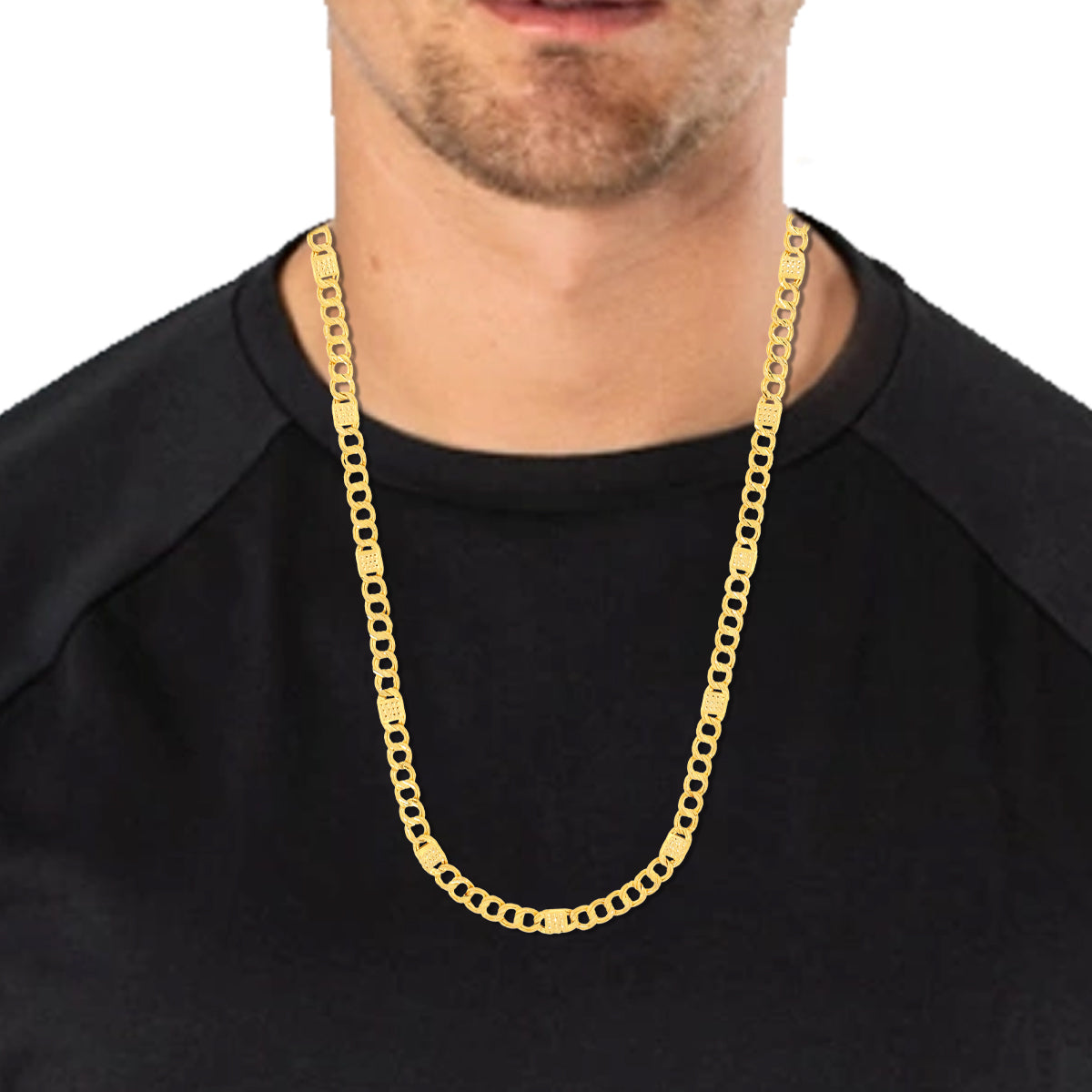Subtle Radiant Gold Chain For Men