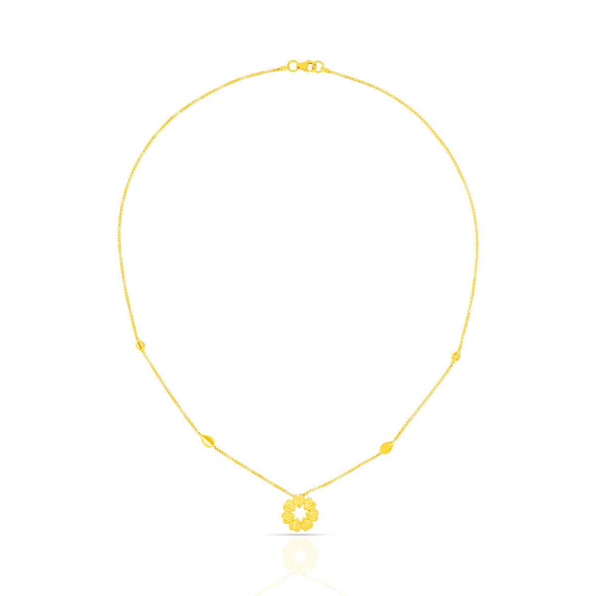 Blooming Elegance Gold Necklace