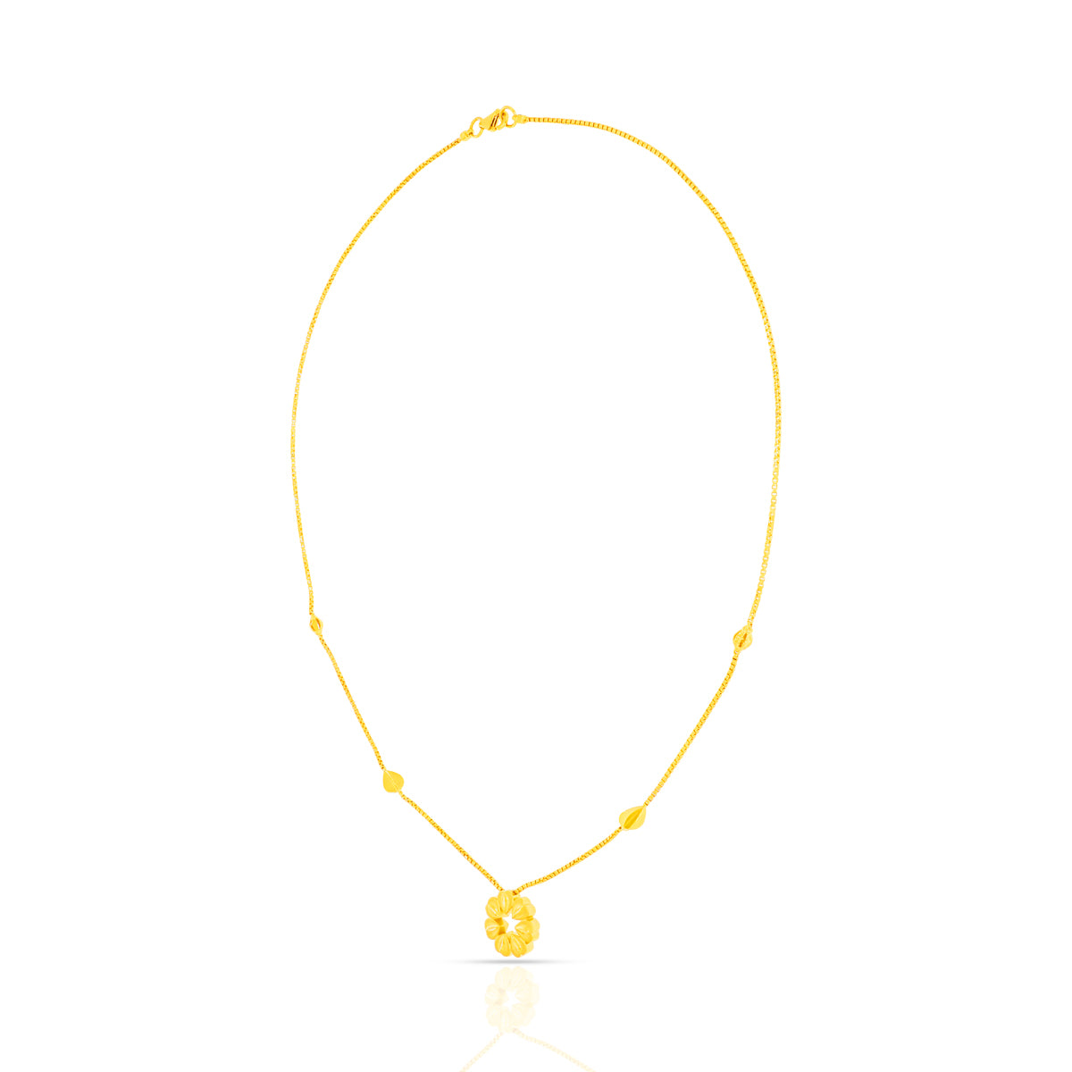 Blooming Elegance Gold Necklace