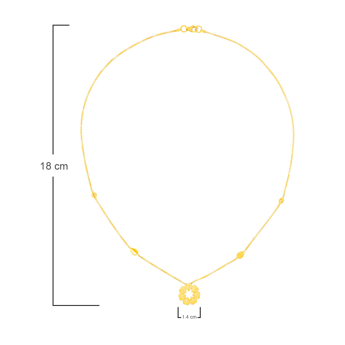 Blooming Elegance Gold Necklace