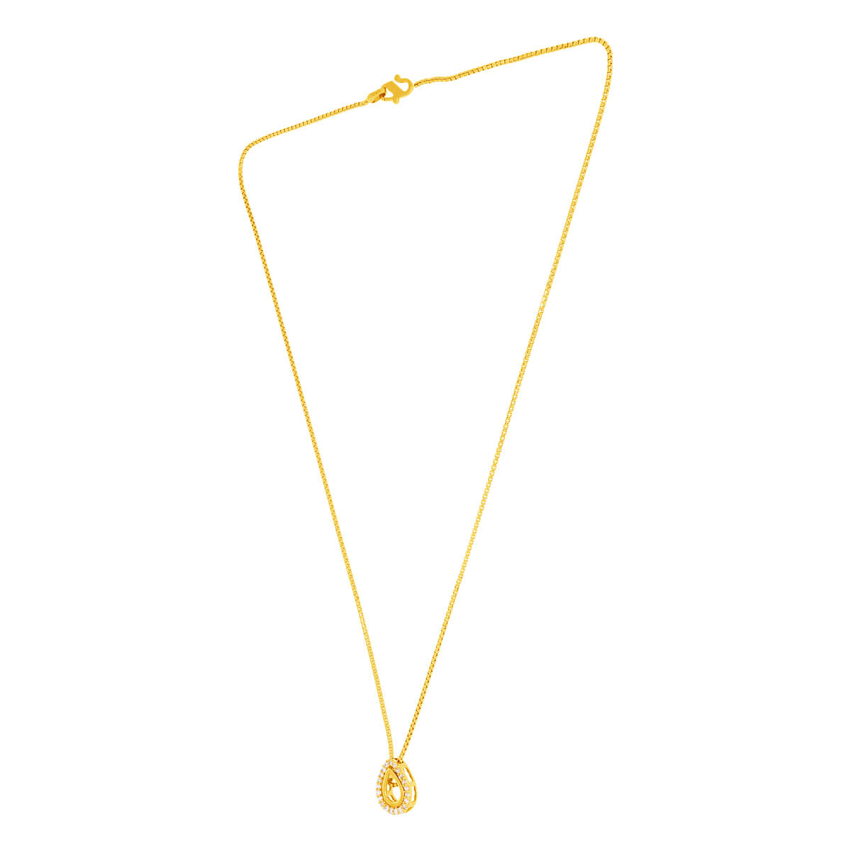 Paisley Glimmer Gold Short Necklace