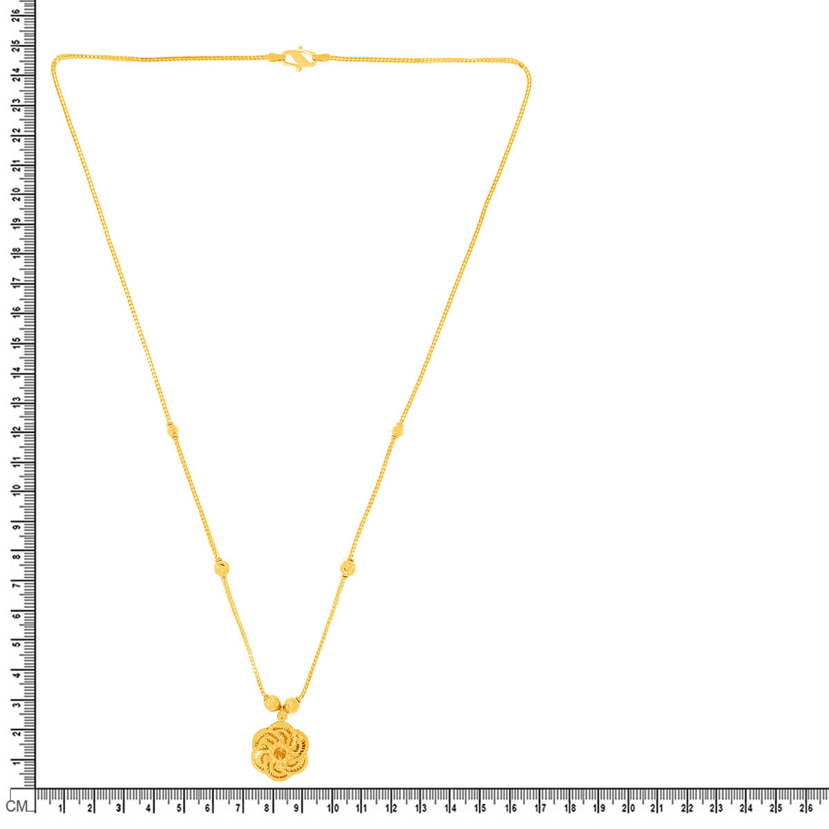 Elegant Full Blossom Gold Short Necklace