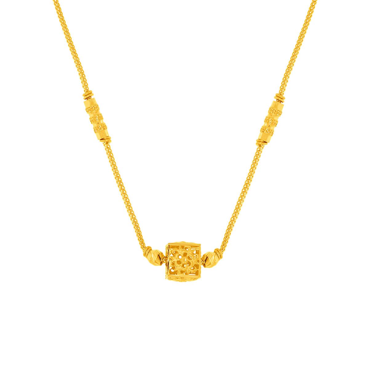 Bold Elegance Gold Short Necklace