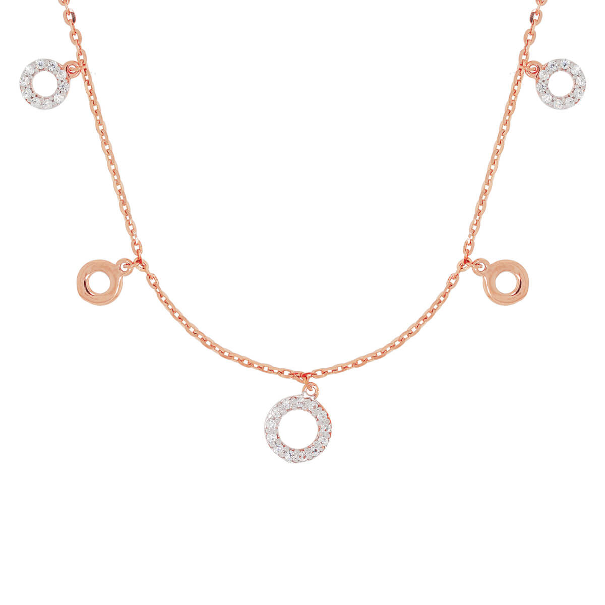 Stunning Rose Gold Orb Short Necklace