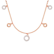 Stunning Rose Gold Orb Short Necklace