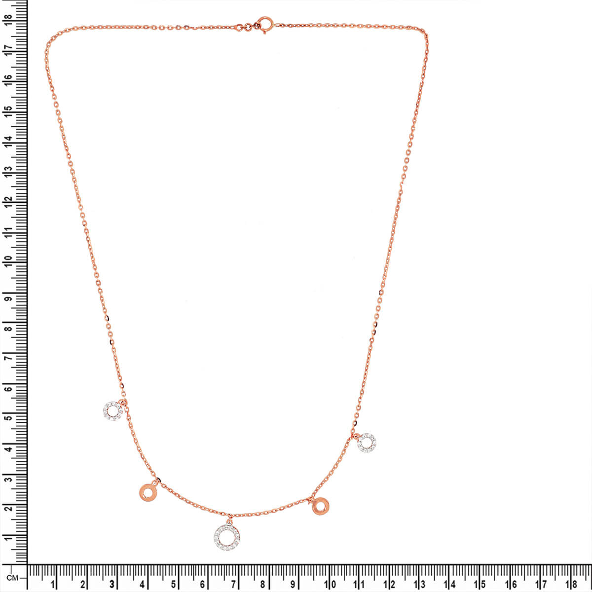 Stunning Rose Gold Orb Short Necklace
