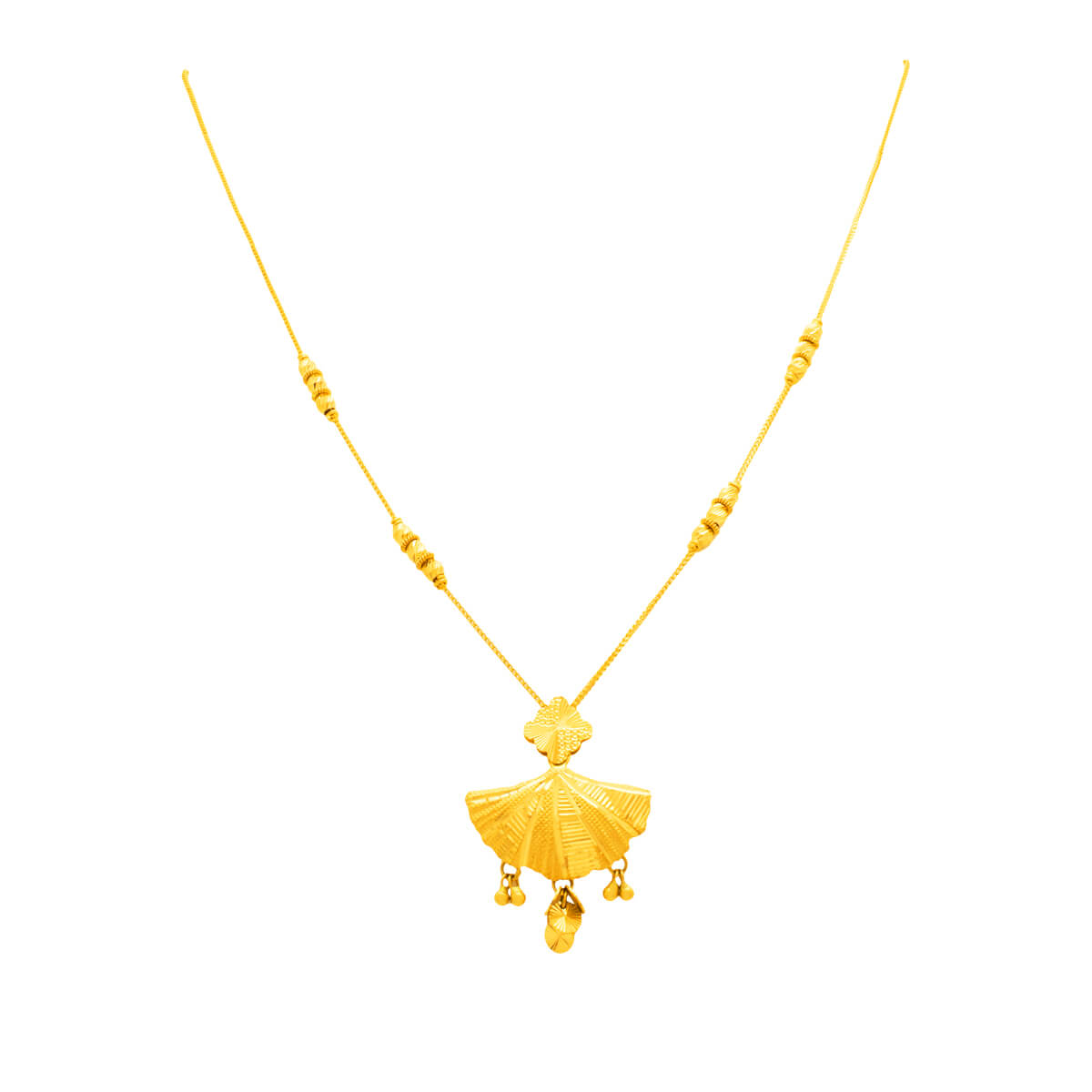 Elegant Golden Charm Short Necklace