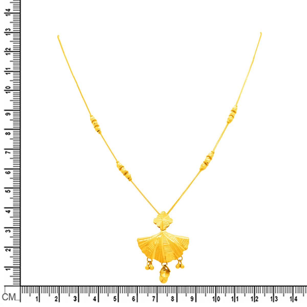 Elegant Golden Charm Short Necklace