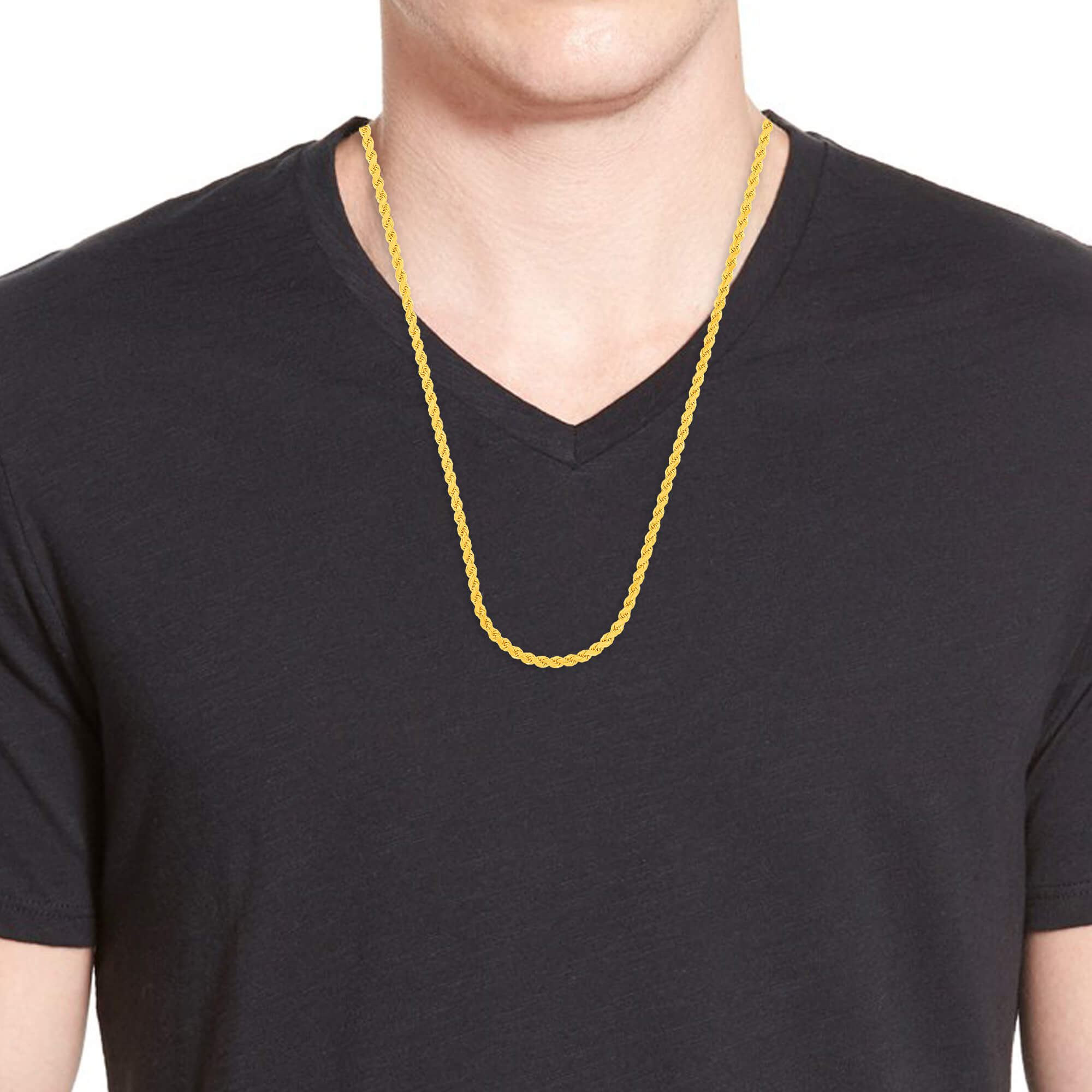 Captivating Swirl Gold Chain For Men