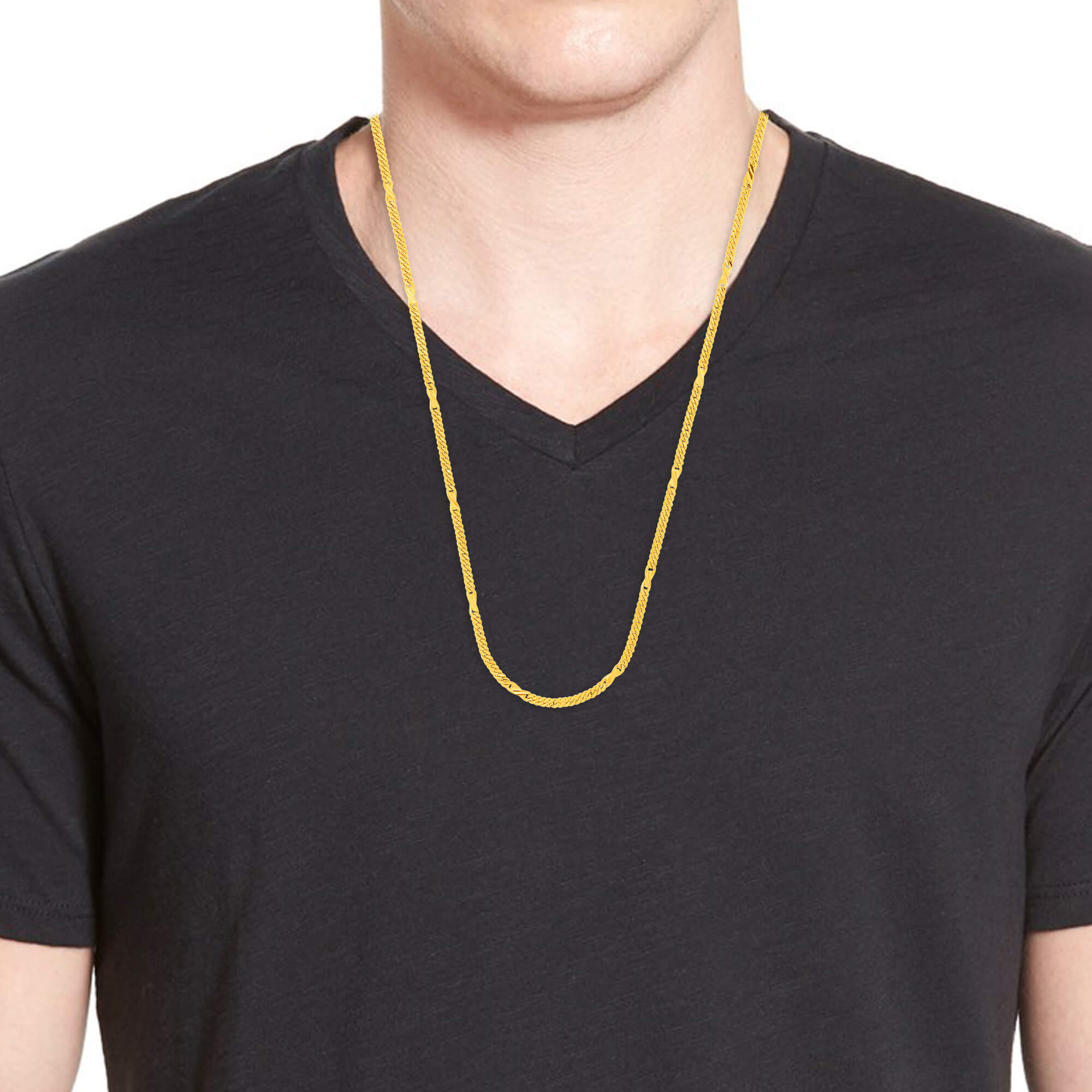 Polished Grace Gold Chain For Men