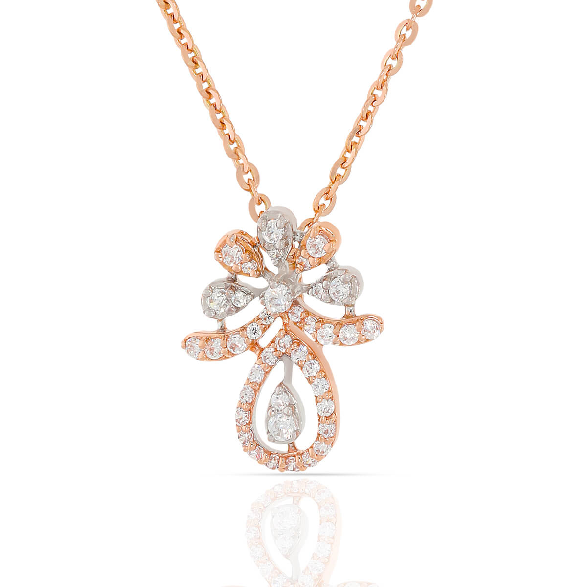 Twinkling Elegance Rose Gold Pendant