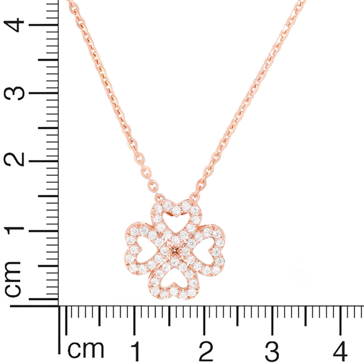 Luxe Four Heart Clover Pendant