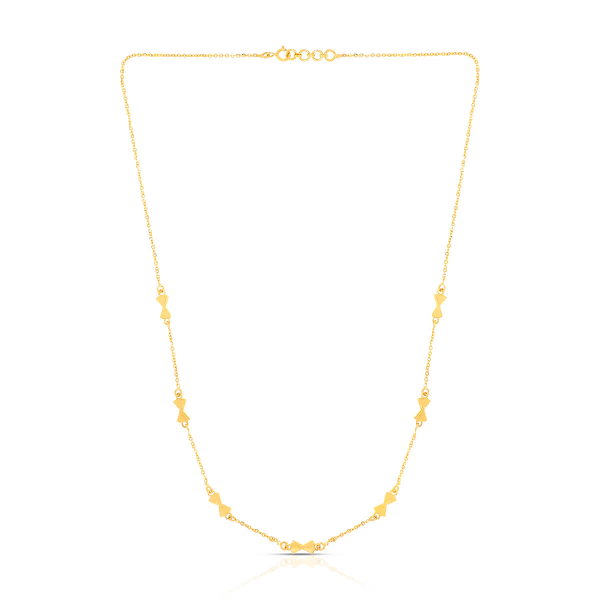 Golden Charm Short Necklace