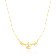 Butterfly Charm Gold Short Necklace
