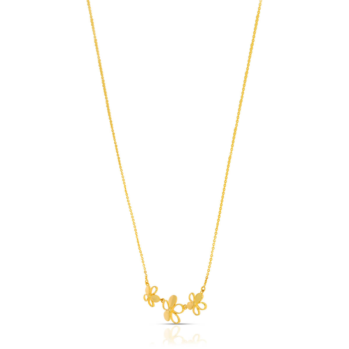 Butterfly Charm Gold Short Necklace
