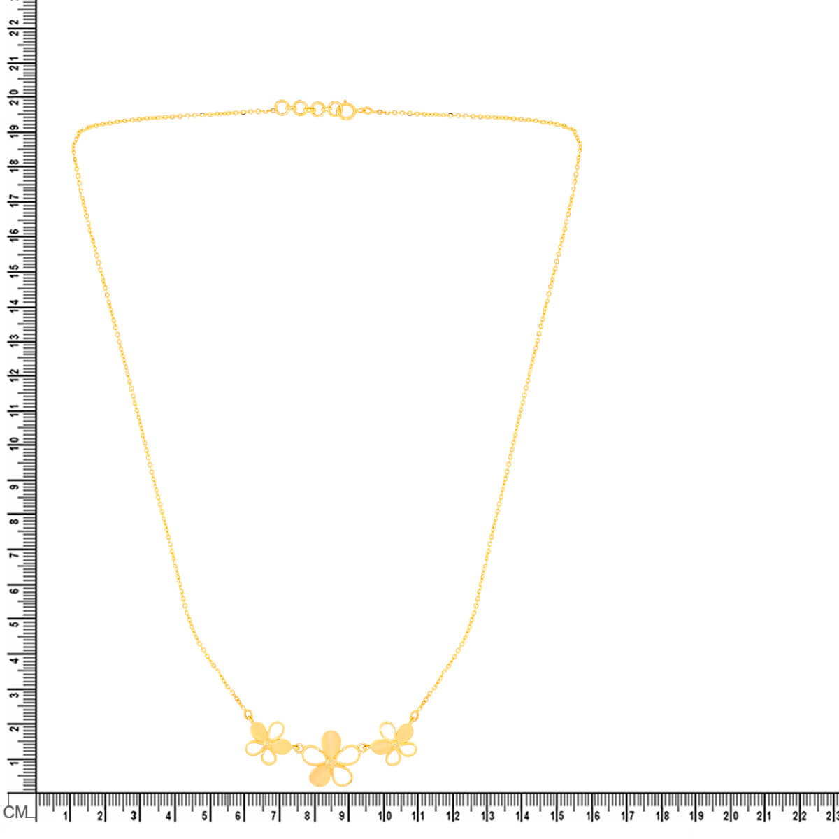Butterfly Charm Gold Short Necklace