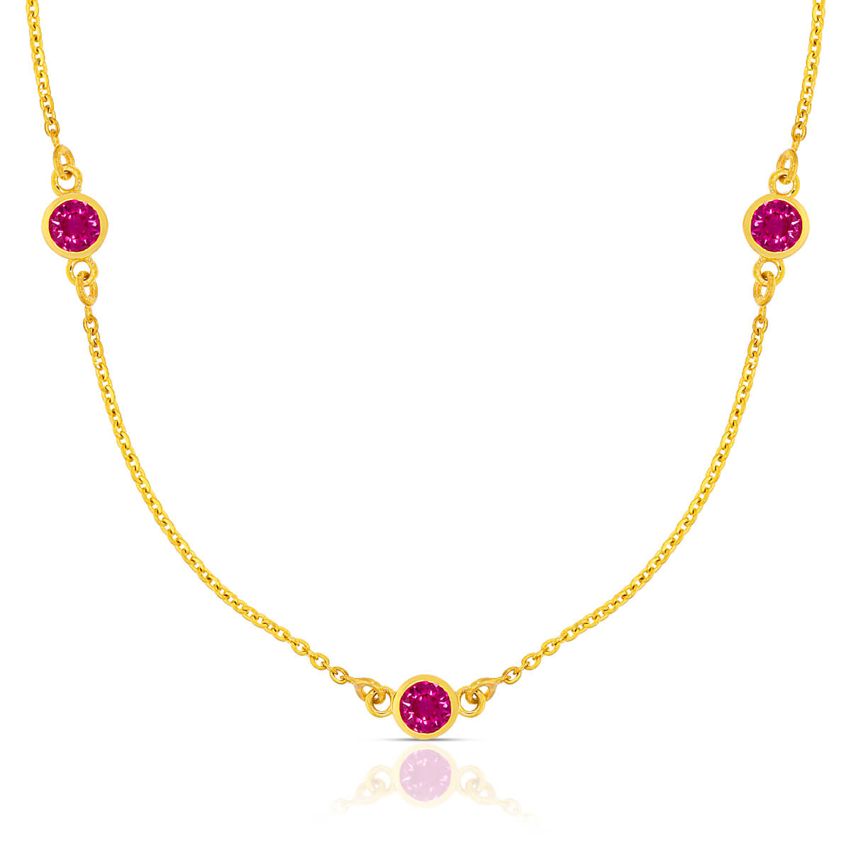 Simple Shine Gold Short Necklace