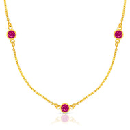 Simple Shine Gold Short Necklace
