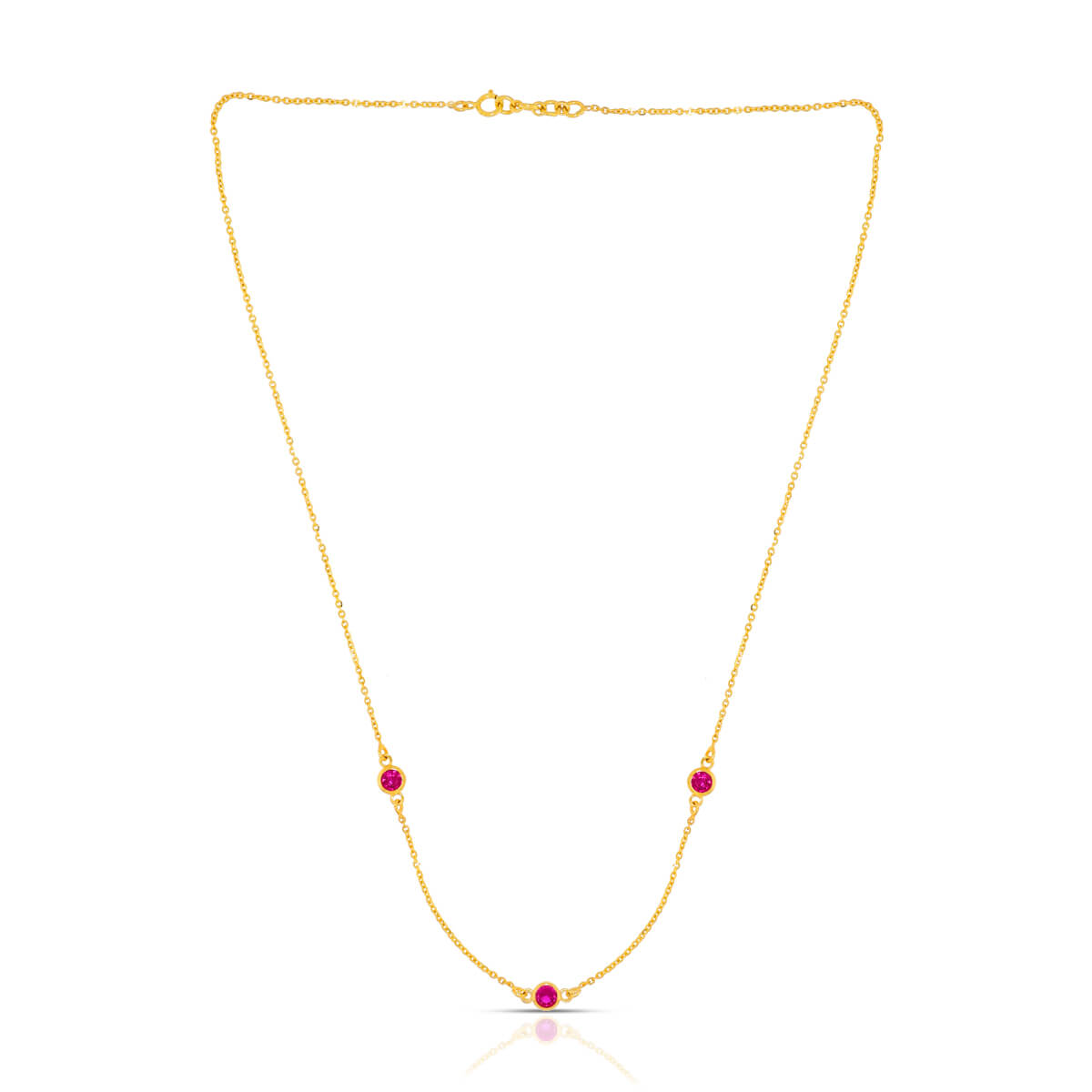 Simple Shine Gold Short Necklace