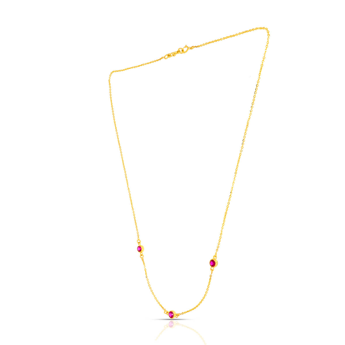 Simple Shine Gold Short Necklace