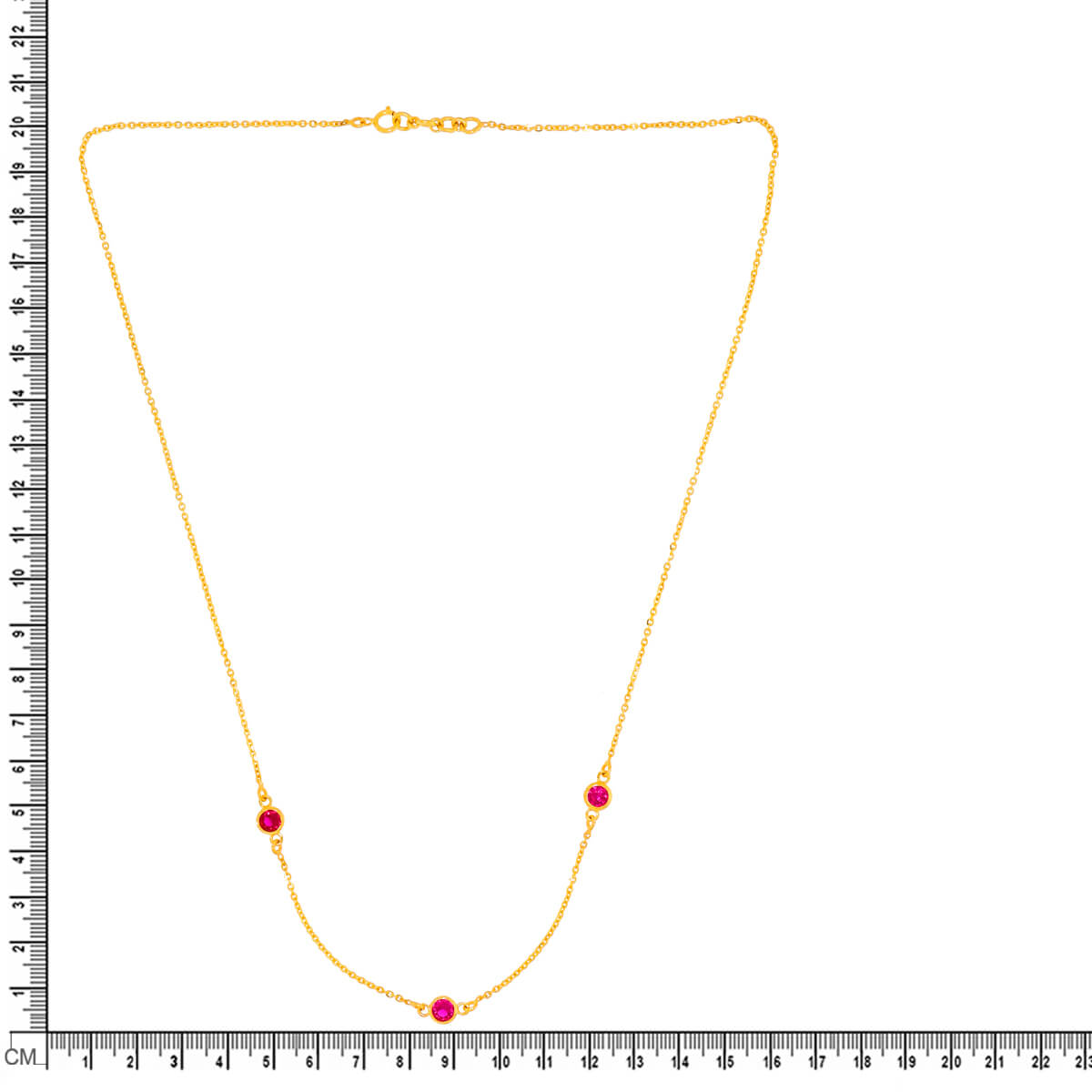 Simple Shine Gold Short Necklace