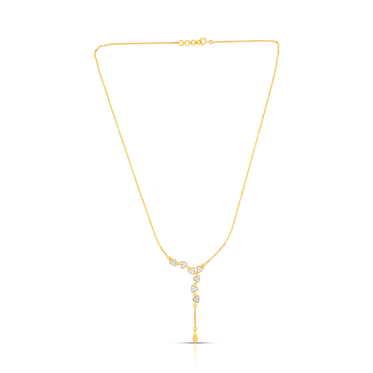 Dazzling Triads Gold Short Necklace