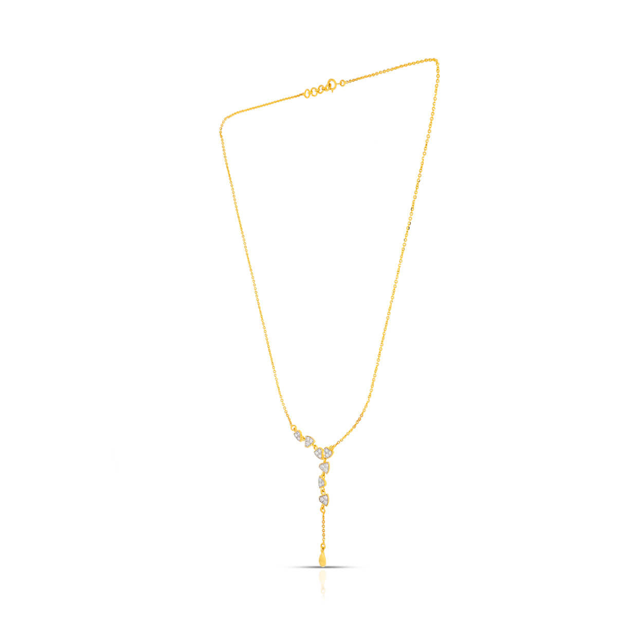 Dazzling Triads Gold Short Necklace