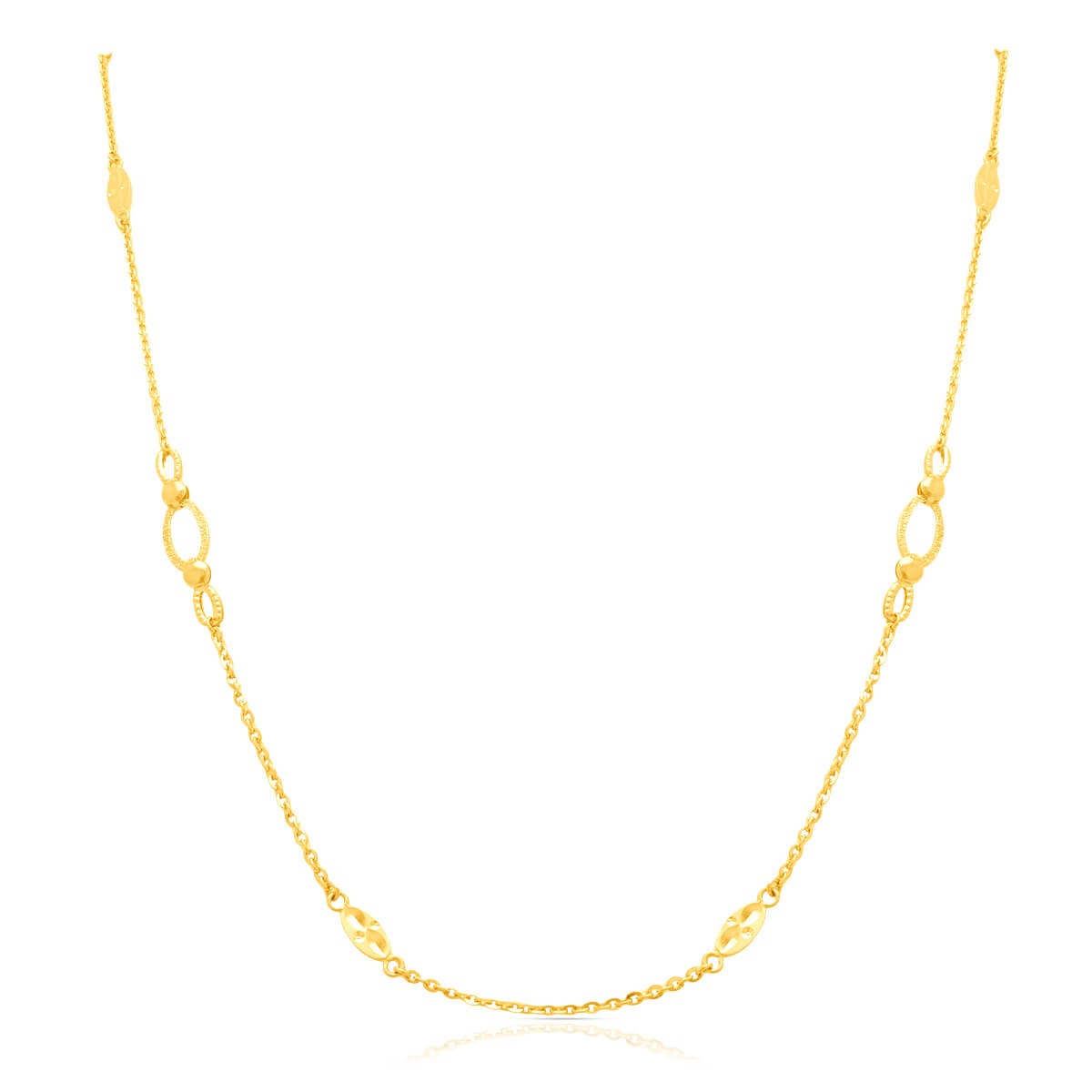 Simple Glow Gold Short Necklace