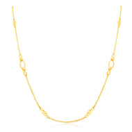 Simple Glow Gold Short Necklace