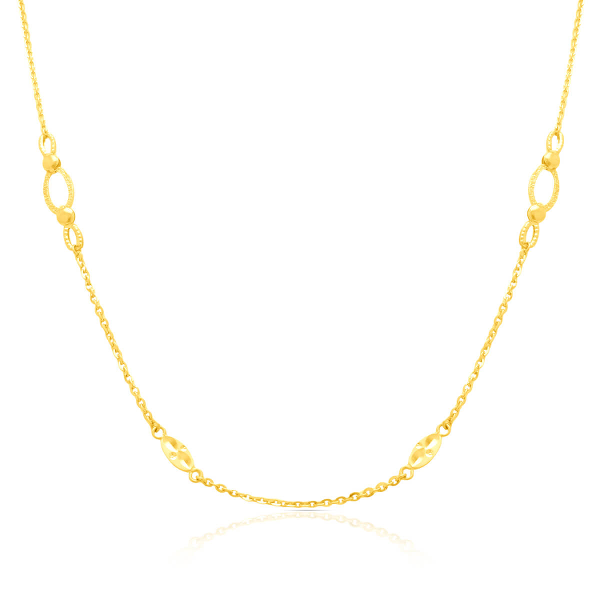 Simple Glow Gold Short Necklace