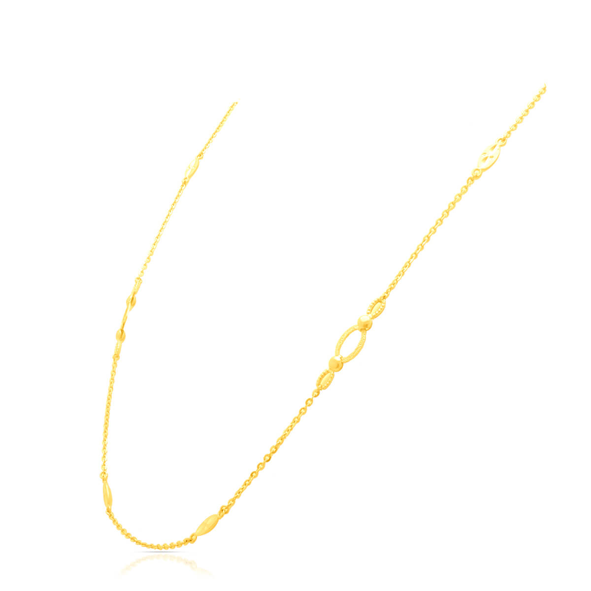 Simple Glow Gold Short Necklace