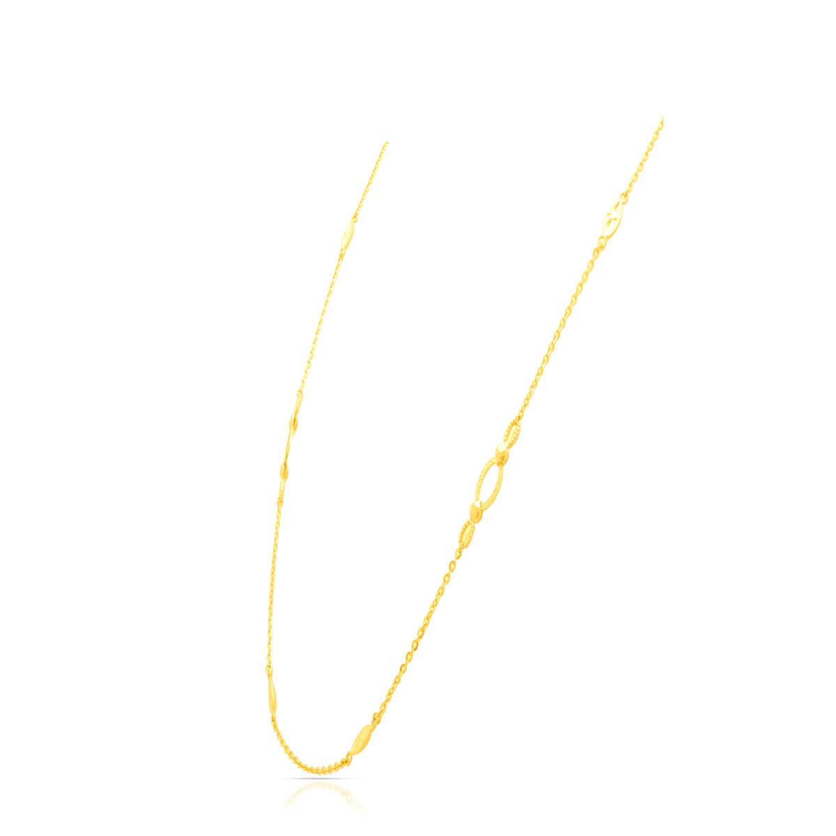 Simple Glow Gold Short Necklace