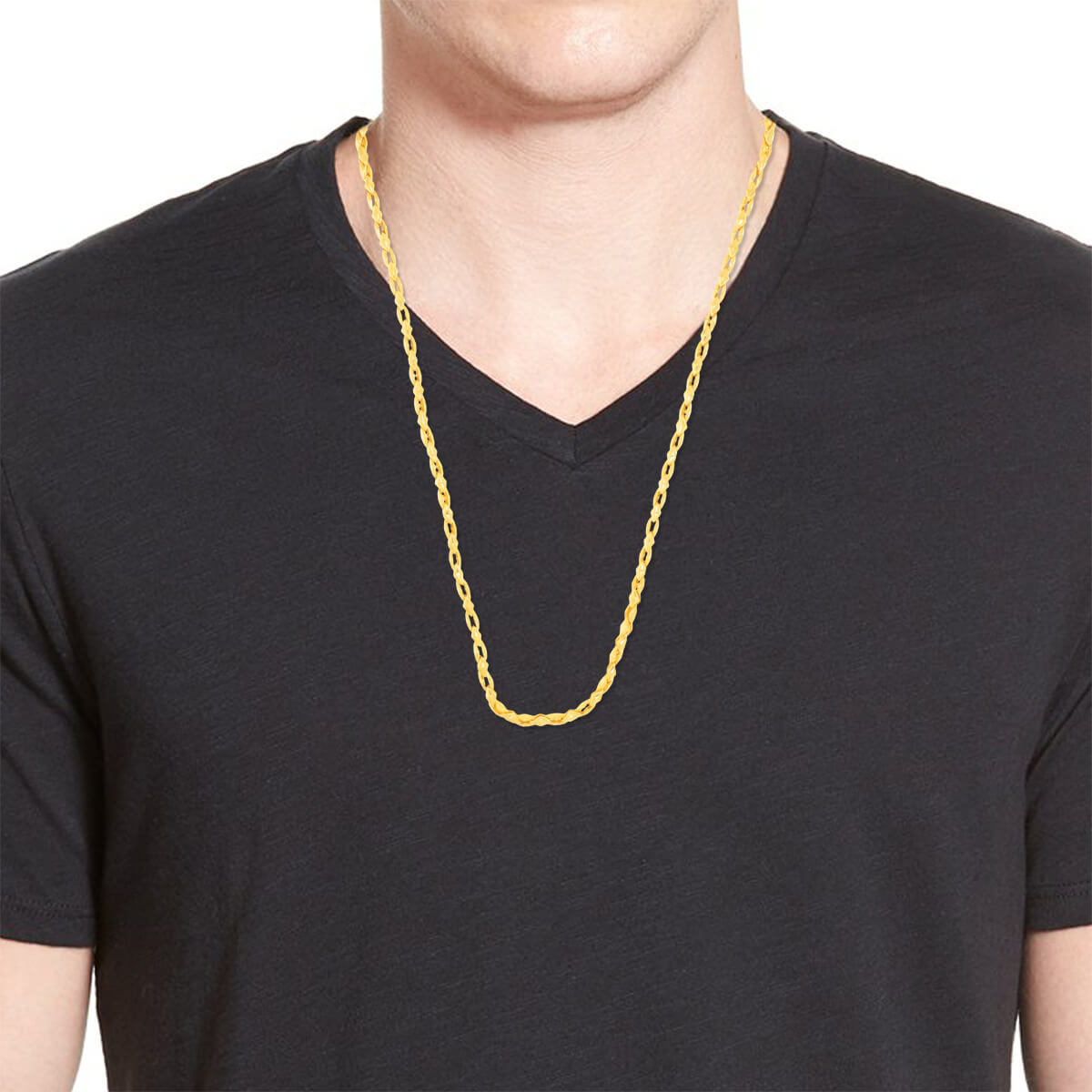 Urban Radiance Gold Chain For Men