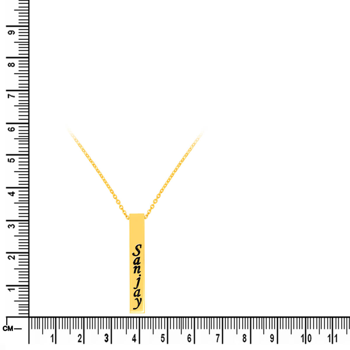 22K Modern Polished Gold Pendant