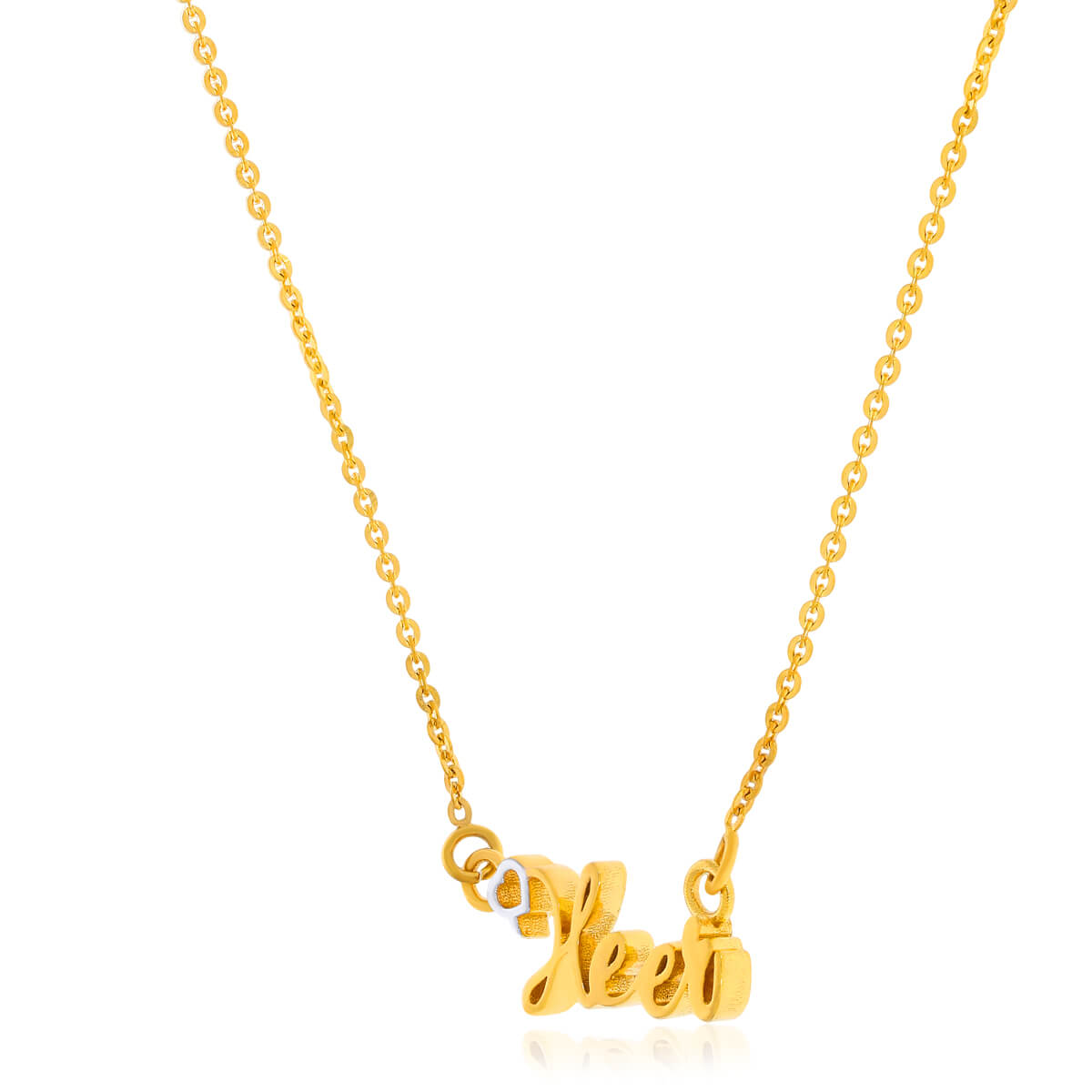 Gleaming 22K Gold Pendant