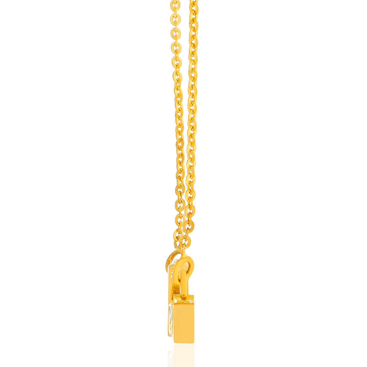 Gleaming 22K Gold Pendant