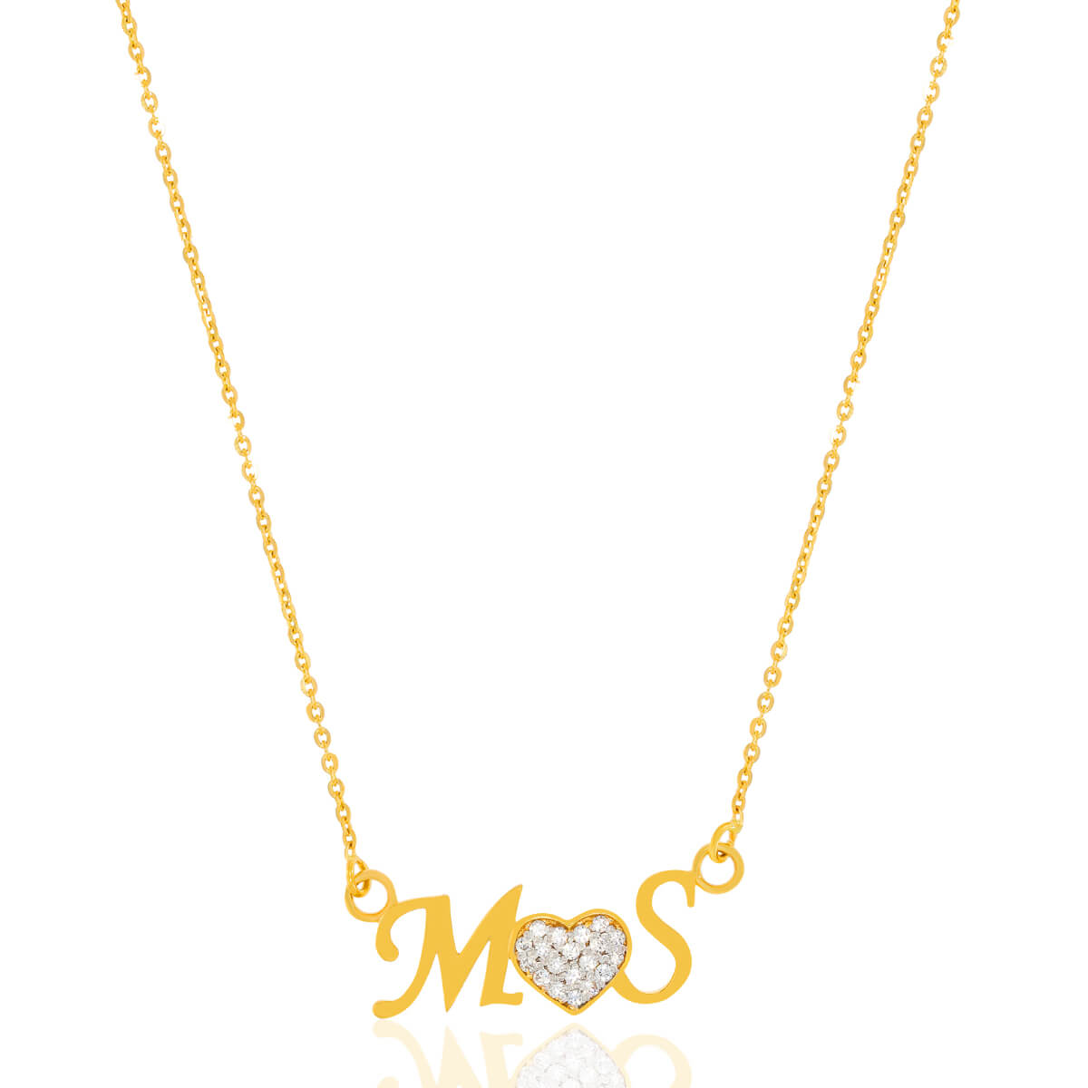 Minimalist Flair MS Alphabet Gold Pendant
