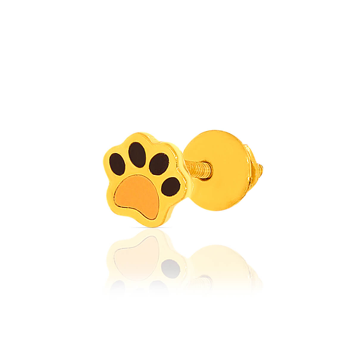 Dainty Paw Print Gold Necklace Set